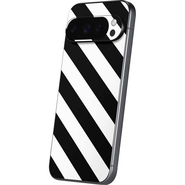 Black and White Geometric Stripes Google Pixel 10 Pro XL Skin