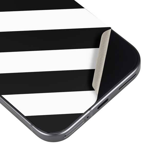 Black and White Geometric Stripes Google Pixel 10 Pro XL Skin