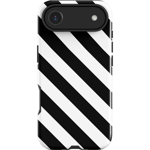 Black and White Geometric Stripes iPhone 17 Air Impact Case