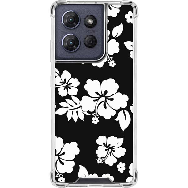 Black and White Moto G Power 5G (2025) Clear Case