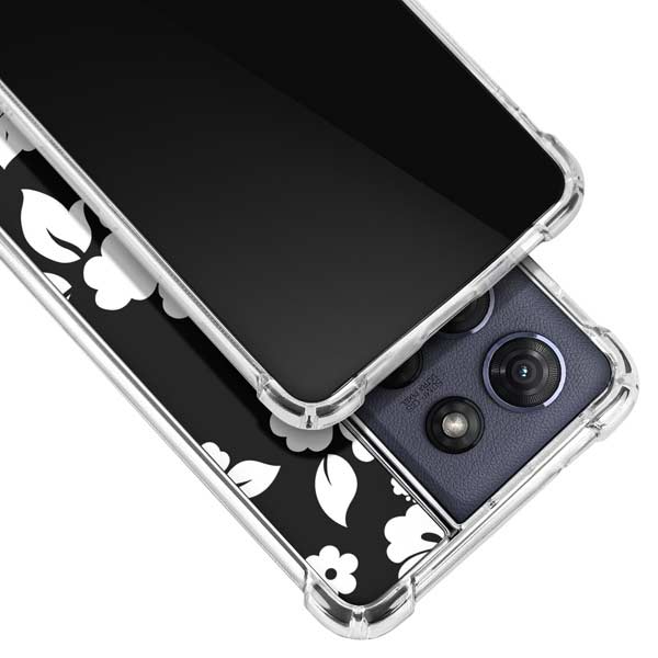 Black and White Moto G Power 5G (2025) Clear Case