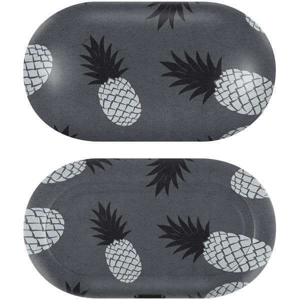 Black and White Pineapples Galaxy Buds Skin