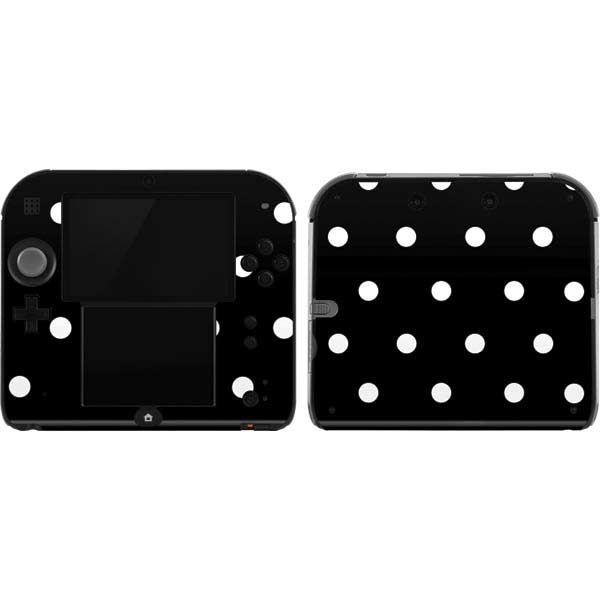 Black and White Polka Dots Nintendo Skins