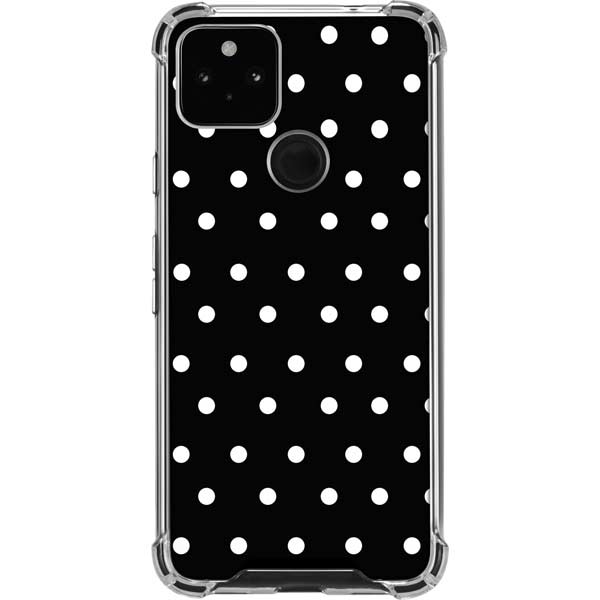 Black and White Polka Dots Pixel Cases