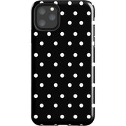 Black and White Polka Dots iPhone Cases