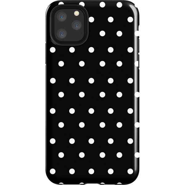 Black and White Polka Dots iPhone Cases
