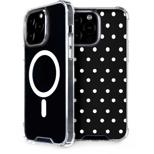 Black and White Polka Dots iPhone Cases