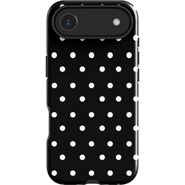 Black and White Polka Dots iPhone 17 Air Impact Case