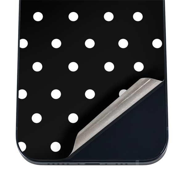 Black and White Polka Dots iPhone 17 Pro Max Skin