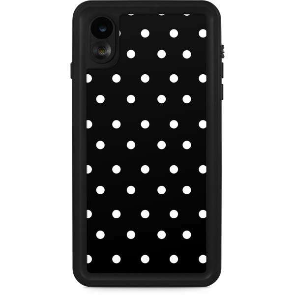 Black and White Polka Dots iPhone Cases