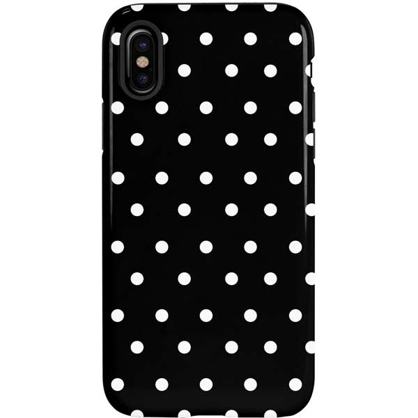Black and White Polka Dots iPhone Cases