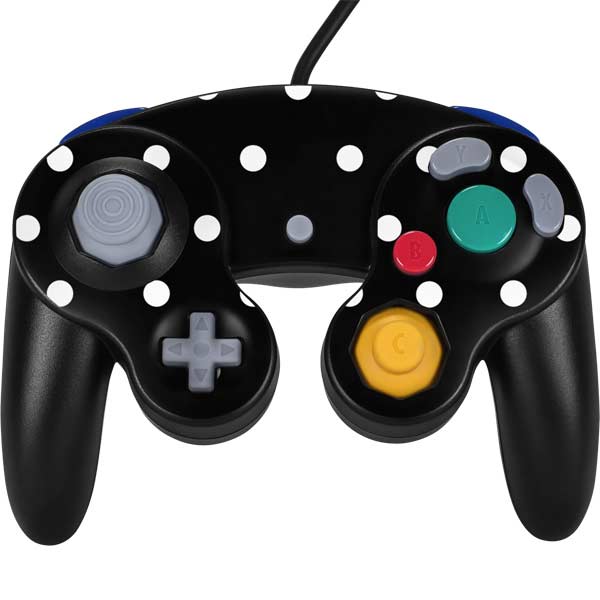 Black and White Polka Dots Nintendo Skins