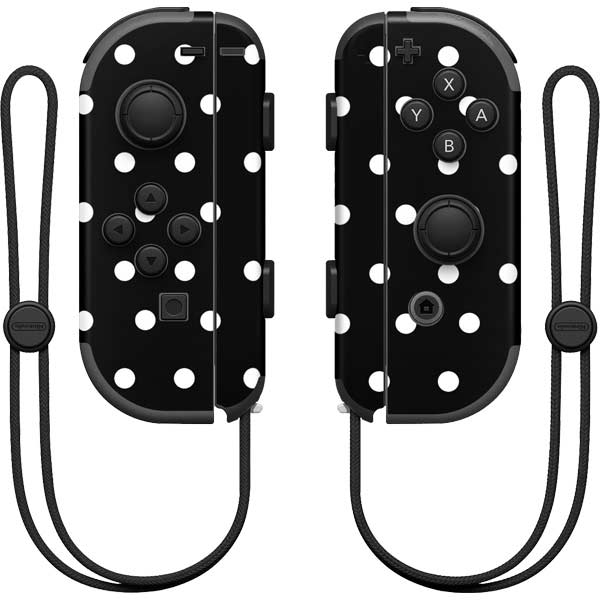 Black and White Polka Dots Nintendo Skins