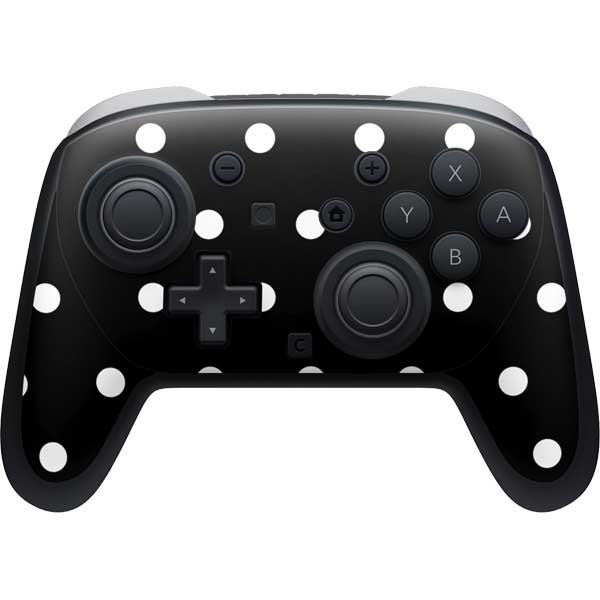 Black and White Polka Dots Nintendo Skins