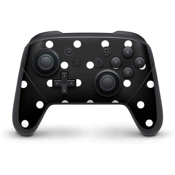 Black and White Polka Dots Nintendo Skins