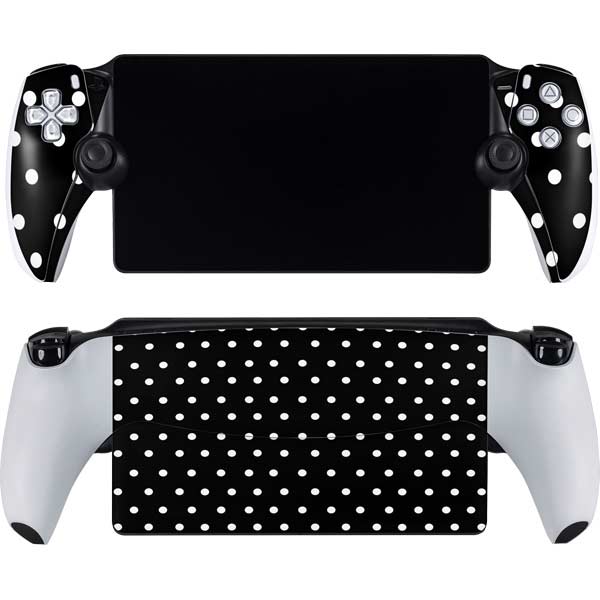 Black and White Polka Dots PlayStation PS5 Skins