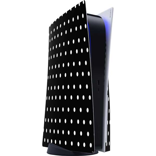 Black and White Polka Dots PlayStation PS5 Skins
