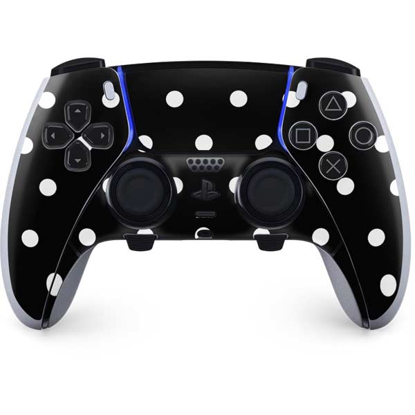Black and White Polka Dots PlayStation PS5 Skins