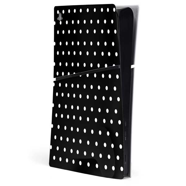 Black and White Polka Dots PlayStation PS5 Skins