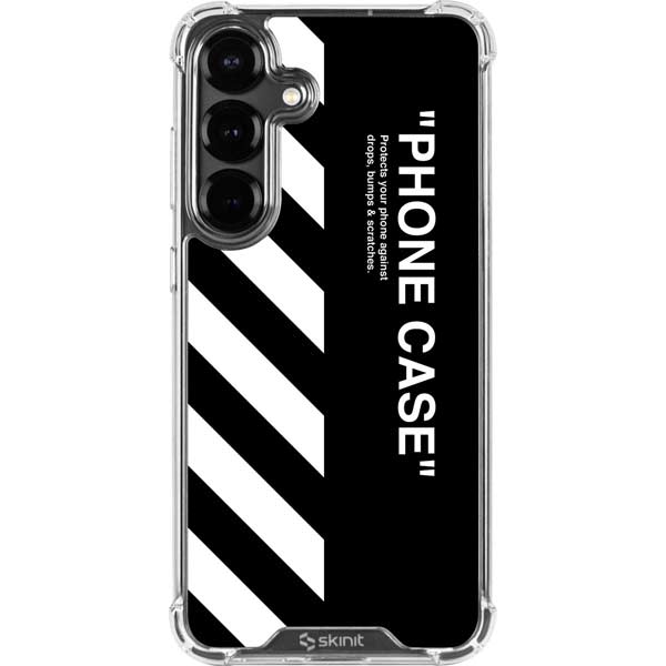 Black and White Stripes Galaxy S26 Clear Case