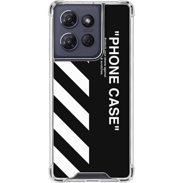 Black and White Stripes Moto G 5G (2025) Clear Case