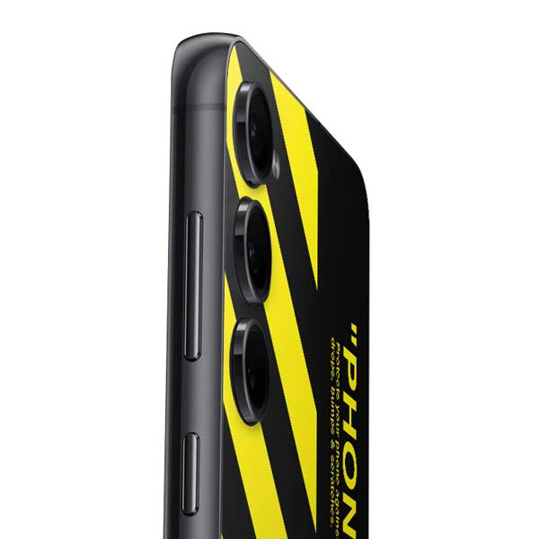 Black and Yellow Stripes Galaxy S24 Skin