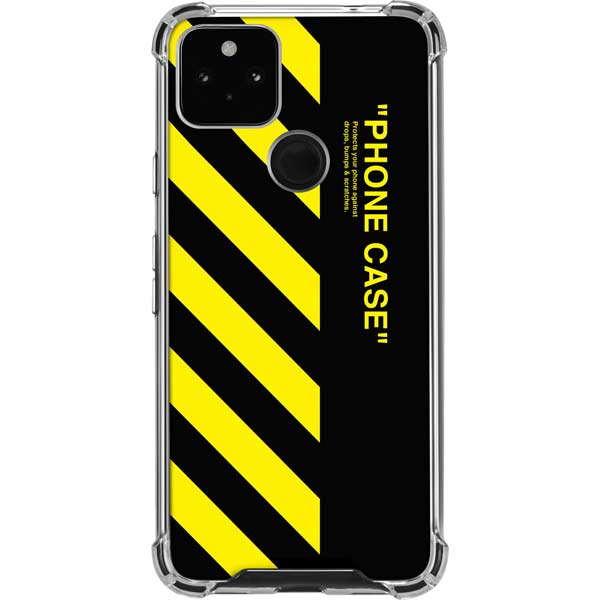 Black and Yellow Stripes Pixel Cases