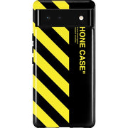Black and Yellow Stripes Pixel Cases