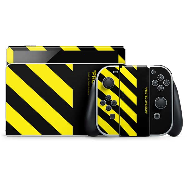 Black and Yellow Stripes Nintendo Skins