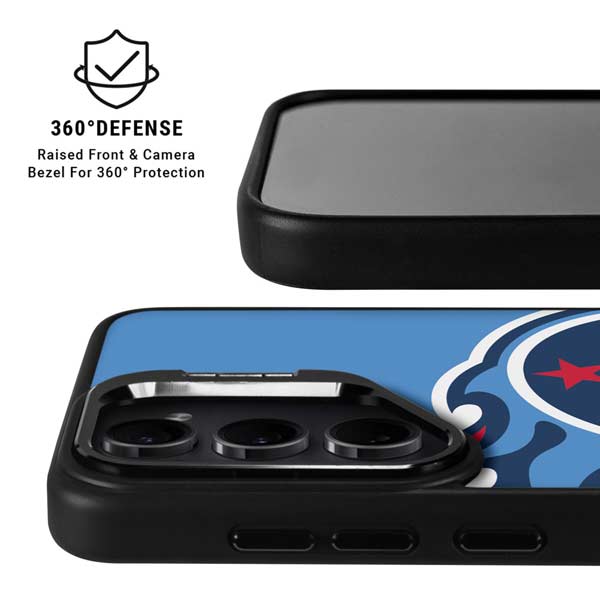 Black Brushed Steel Texture Galaxy S26 Plus Kickstand Case