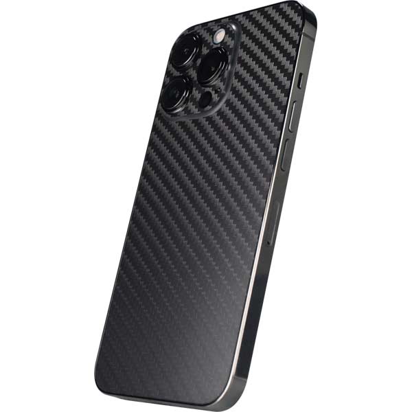 Black Carbon Fiber Specialty Texture Material iPhone 15 Pro Max Skin