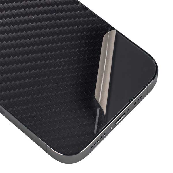 Black Carbon Fiber Specialty Texture Material iPhone 15 Pro Max Skin