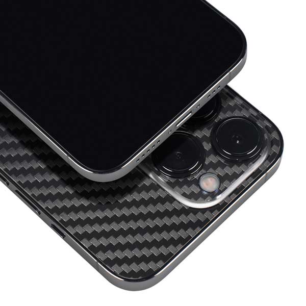 Black Carbon Fiber Specialty Texture Material iPhone 15 Pro Max Skin