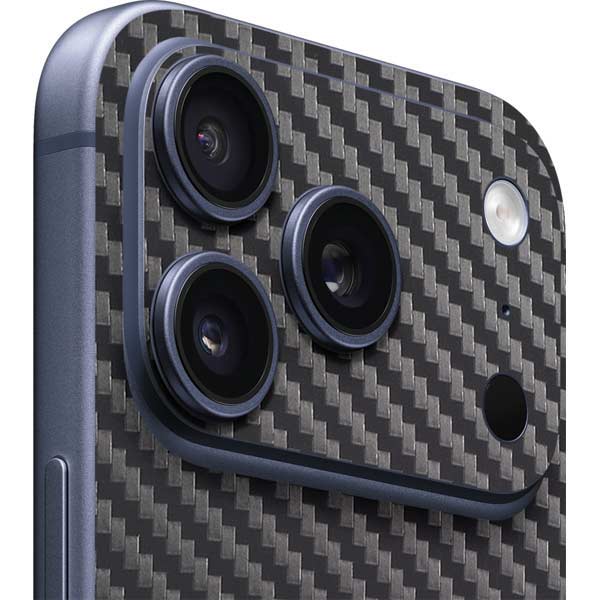 iPhone 17 Pro Max Black Carbon Fiber Specialty Texture Material Skin ...