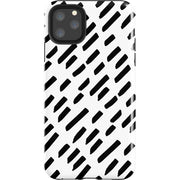 Black Dash iPhone Cases