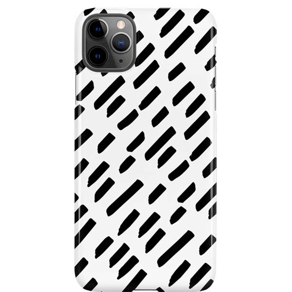 Black Dash iPhone Cases