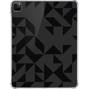 Black Geometric iPad Pro 11in (2024) Clear Case