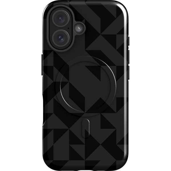 Black Geometric iPhone 17 Magsafe Impact Case