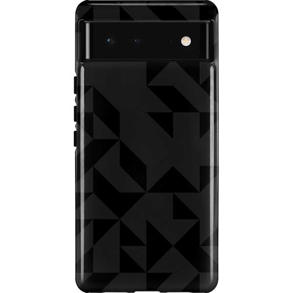 Black Geometric Pixel Cases