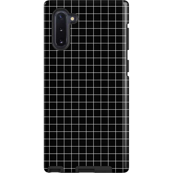 Black Grid Galaxy Cases