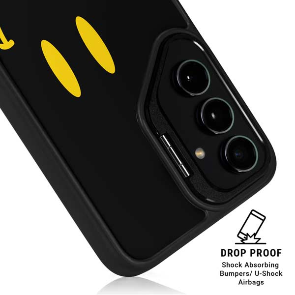 Black Happy Face Galaxy S26 Ultra Kickstand Case