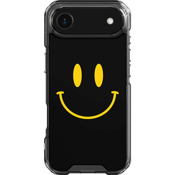 Black Happy Face iPhone 17 Air Clear Case
