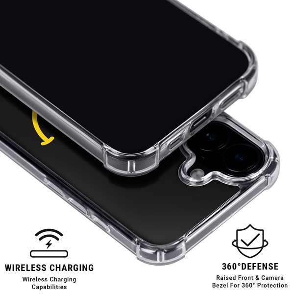 Black Happy Face iPhone 17 MagSafe Case