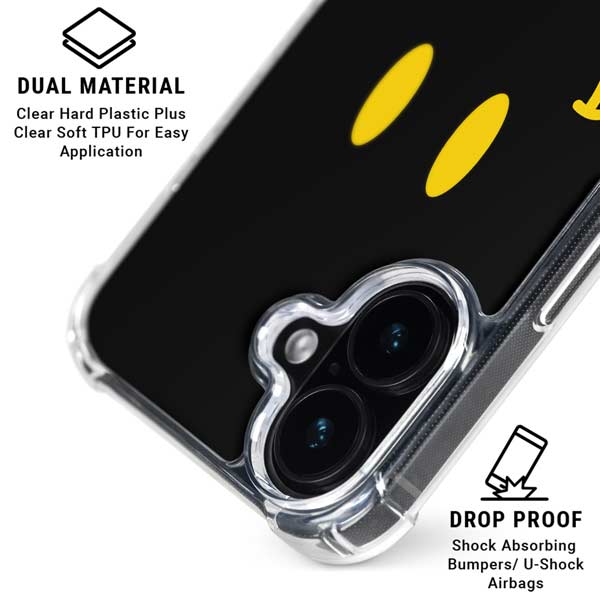 Black Happy Face iPhone 17 MagSafe Case