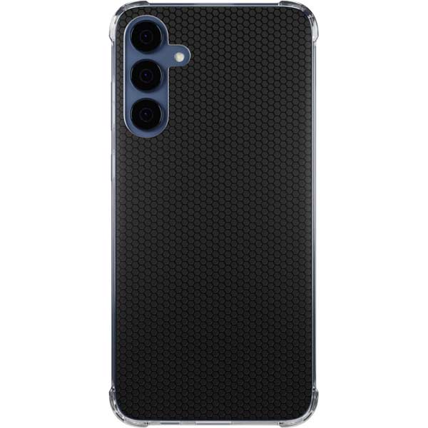 Specialty Vinyl Black Hex Texture Galaxy A35 5G Clear Case