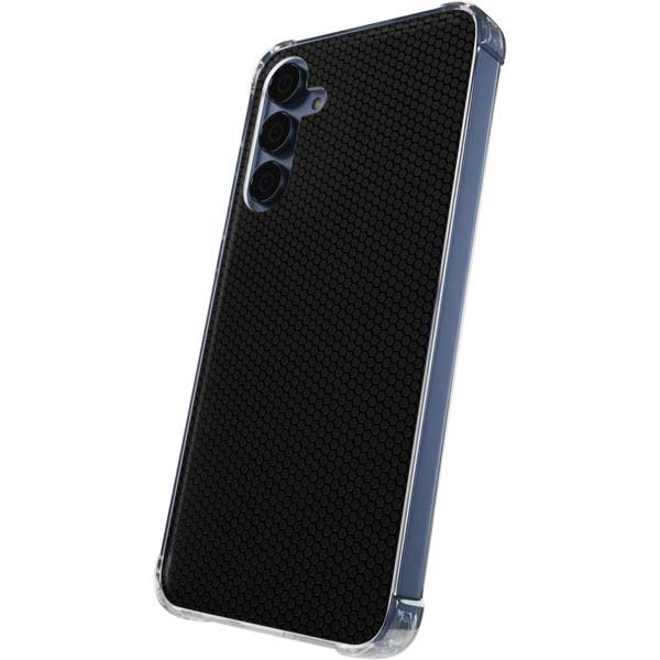 Specialty Vinyl Black Hex Texture Galaxy A35 5G Clear Case
