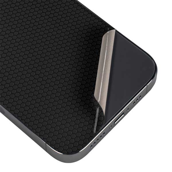Specialty Vinyl Black Hex Texture iPhone 15 Pro Max Skin