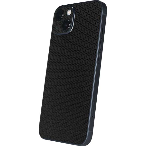 Specialty Vinyl Black Hex Texture iPhone 15 Skin