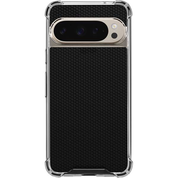 Specialty Vinyl Black Hex Texture Pixel 9 Pro XL Clear Case