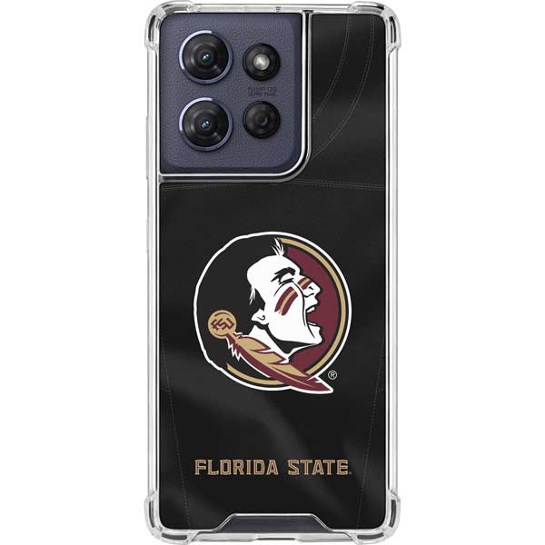 Florida State University Black Jersey Moto G Play 5G (2025) Clear Case